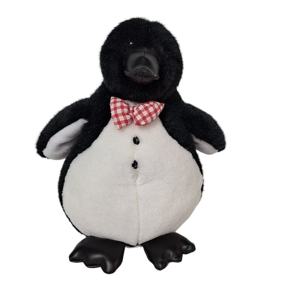 Vintage Dakin Applause Christmas Penguin Plush 10 Inch